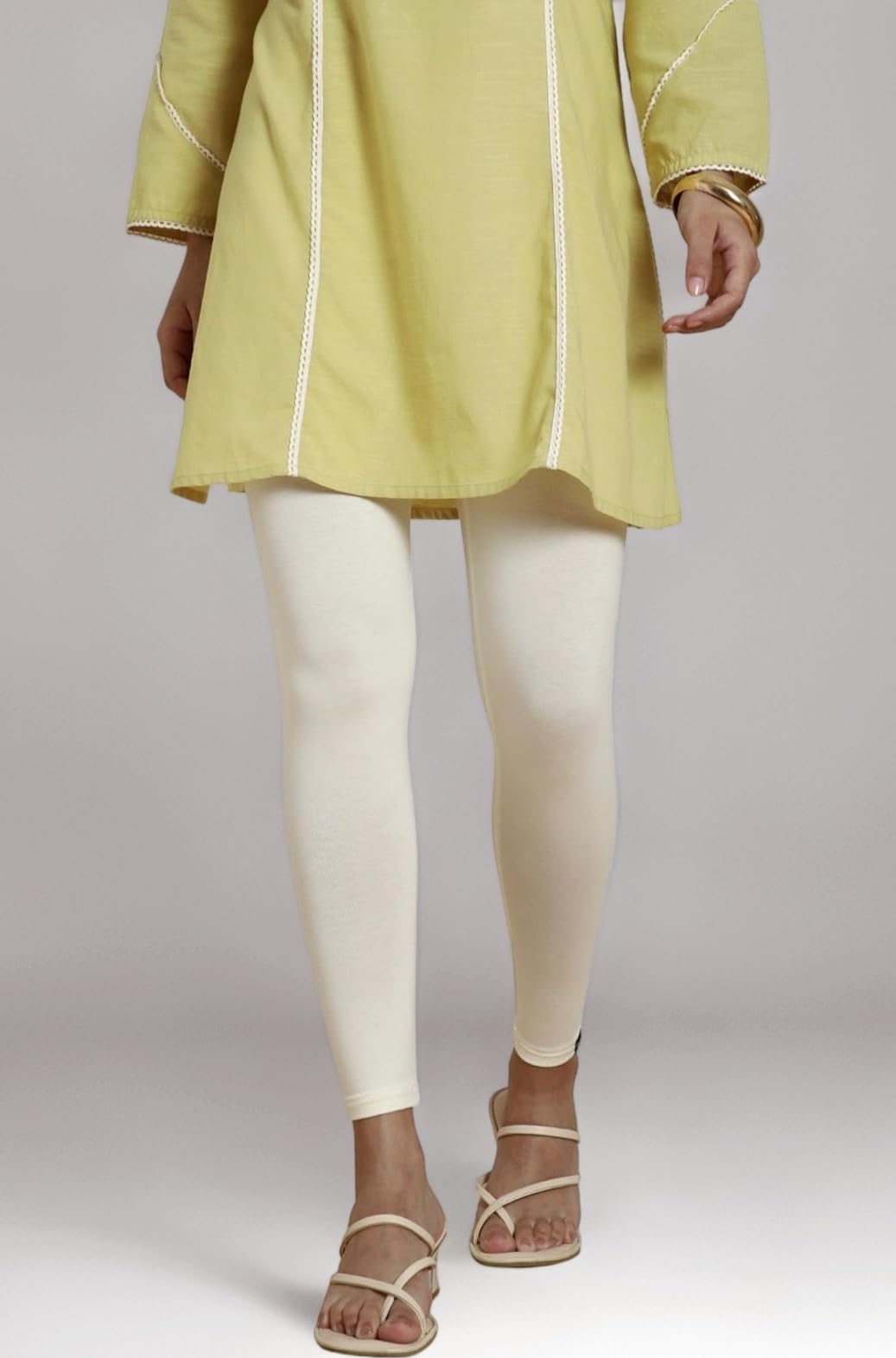 TWIN BIRDS Tailored Cut & Classic Fit Stretchable Viscose Elasthane Fabric Ankle Length Leggings for Women