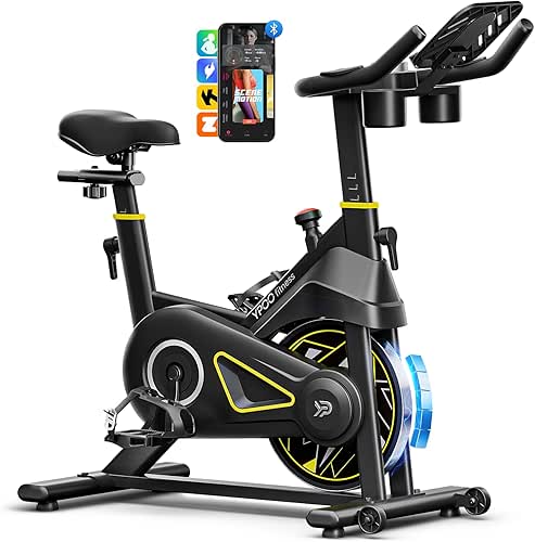 YPOO Exercise Bike, Adjustable Magnetic Resistance Stationary Bikes for Home