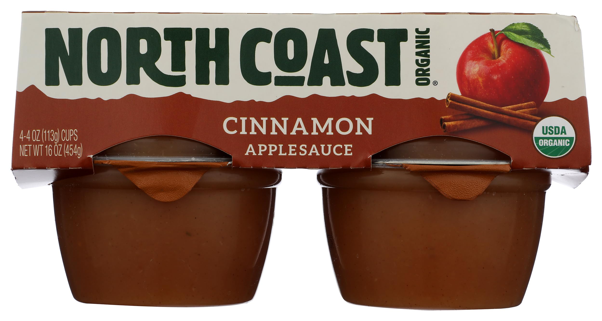 North Coast Apple Sauce with Cinnamon Organic, 16 oz (frozen)