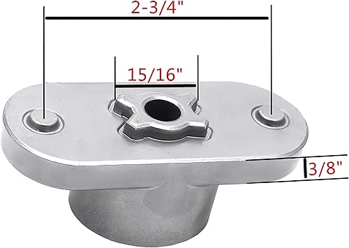 Miniatura 3 de Kit adaptador de cuchilla para cortacésped, orificio central de 0.906 in, reemplazo MTD 748-0376E 748-0376 748-0376A 748-0376B 748-0376C, se adapta