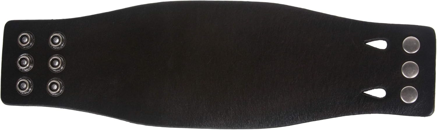 Beltiscool 3 Inches Wide Oil Tanned Leather Wristband Cuff Bracelet