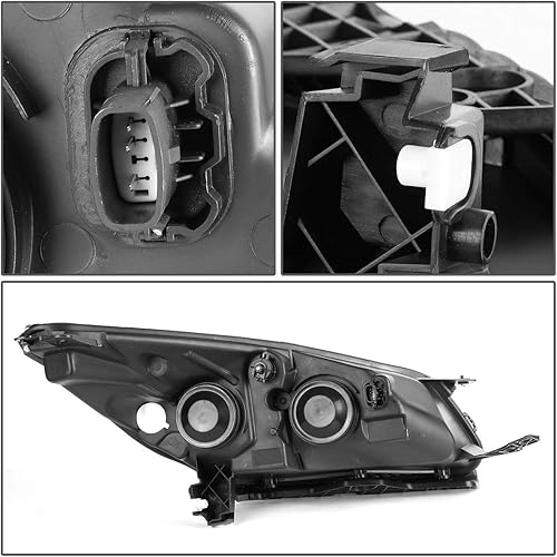Miniatura 4 de Par de faros delanteros estilo fábrica compatibles con Ford Escape 3 generación 2013 2014 2015 2016, lado del conductor y del pasajero, carcasa