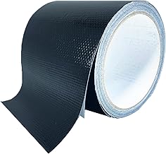 Waterproof Repair Tape for Awnings, Outdoor Tarpaulins, Tents, Boat Covers, Awnings, Sails Repair Kit for Cracks UV Resistant (10cm Black)