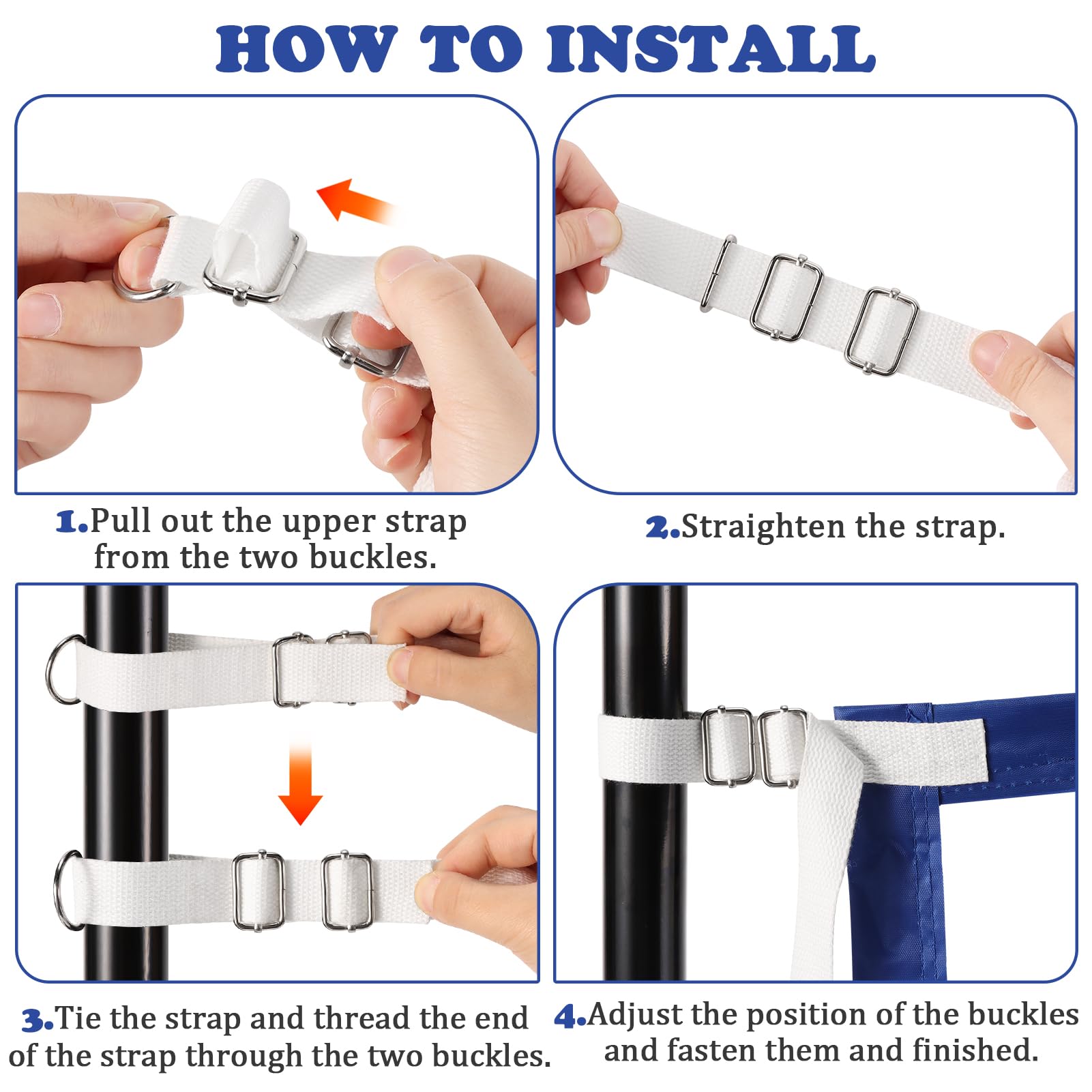 Red de voleibol de piscina mejorada, red de voleibol de piscina de 15 x 3 pies para piscina enterrada | Juegos para adultos y familia 2025 Flotadores de piscina de verano para regalo de fiesta, bordes gruesos, hebillas de metal