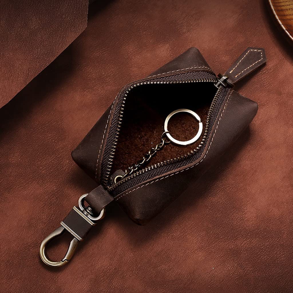 Clé Étui de voiture pour clés de maison, en cuir, pour hommes et femmes.