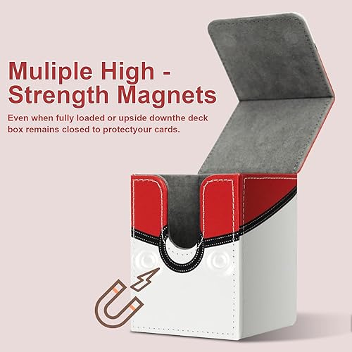 Miniatura 6 de Estuches coleccionables para tarjetas, caja de almacenamiento, caja de almacenamiento magnética, soporte para tarjetas, puede contener alrededor de