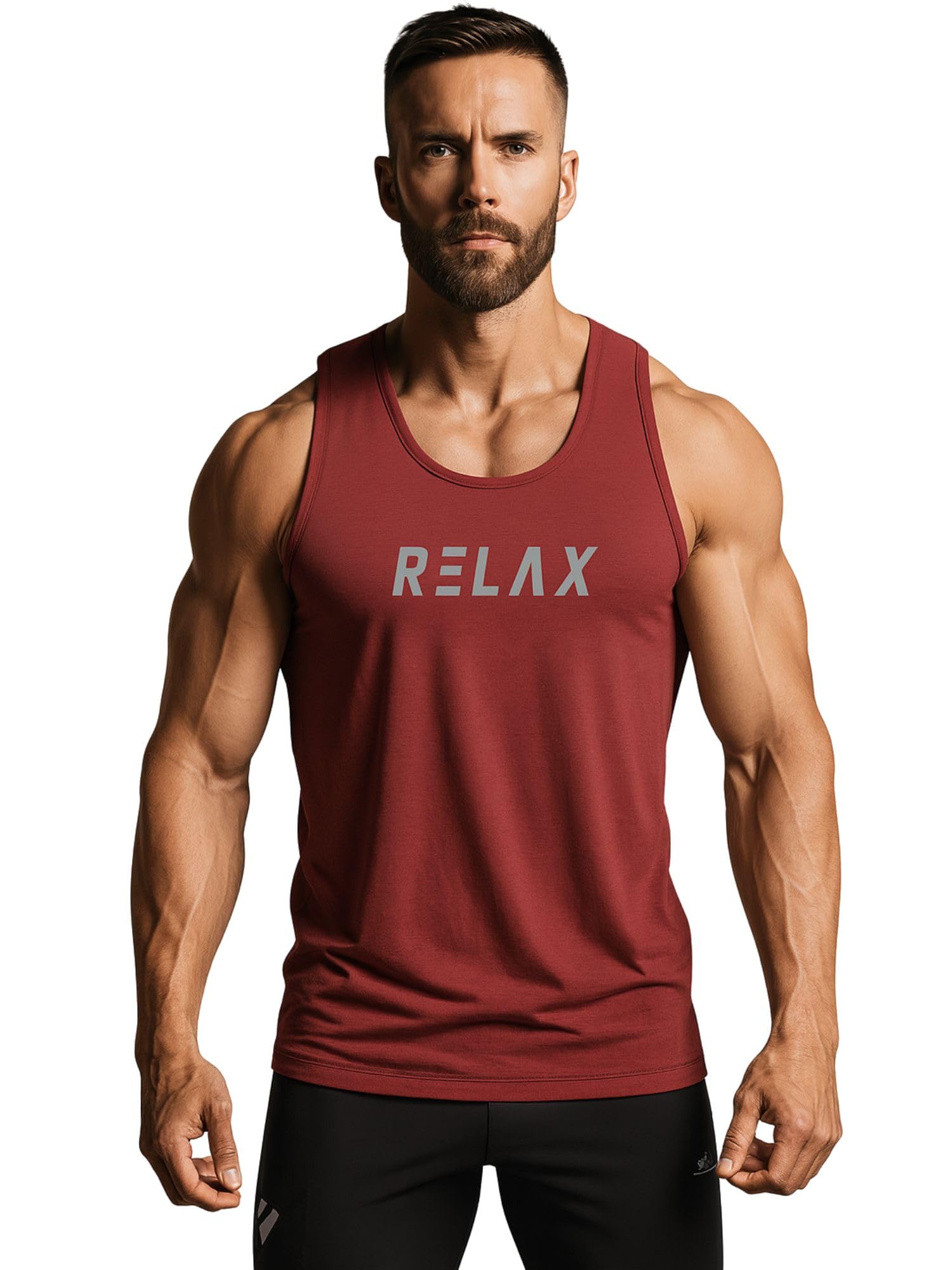 3colors 3Colours RGB Men's Active Wear Sleeveless Tank top, Gym Vest, Leisure wear Regular FIT-Relax-picture-23