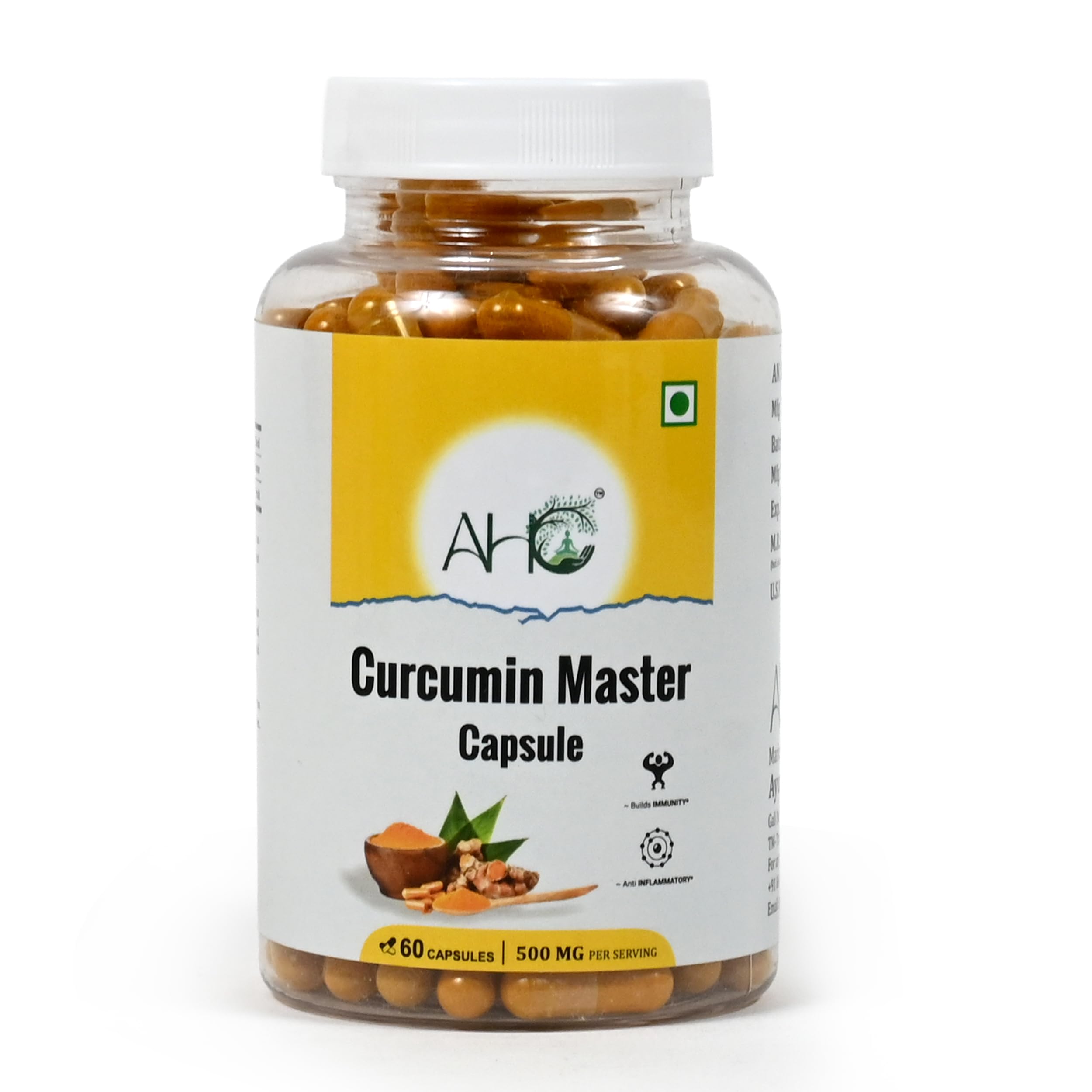 AVHC Curcumin Advanced Formula 500mg – 60 Capsules | High-Potency Turmeric Extract with Black Pepper for Maximum Absorption | Supports Joint Flexibility, Immunity & Inflammation Relief | Vegan Supplement-picture-25