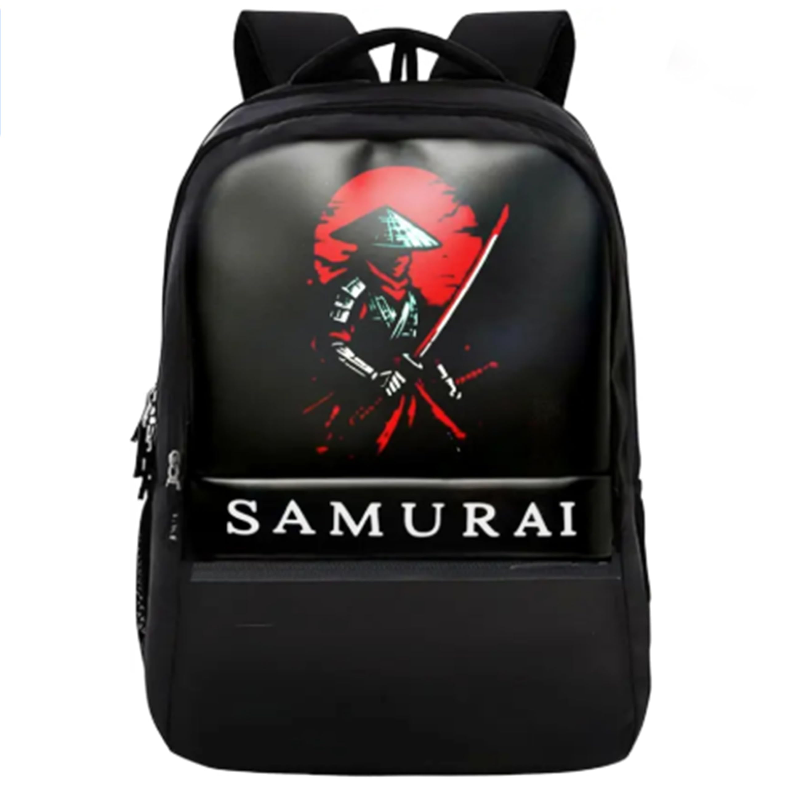 soulcraft Backbencher Samurai Printed Laptop Backpack for Men Women, 15.6 Inch Waterproof School College Bag with Anti Theft Pocket, Large Capacity Travel Daypack, Comfortable Straps-picture-43