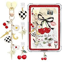 Wxiben Dust Plug Charm Chains for Kindle Phone Charms with Chain Bracelet Strap Decorating Accessories Gifts for Reader Book Lovers Women Men Charms Compatible for E-Reader Type C