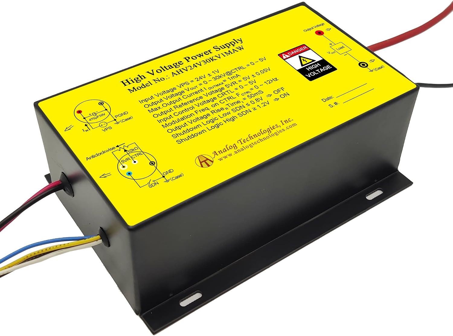 Amazon.com: Compact High Voltage Power Supply 0 to 30kV Output Voltage ...