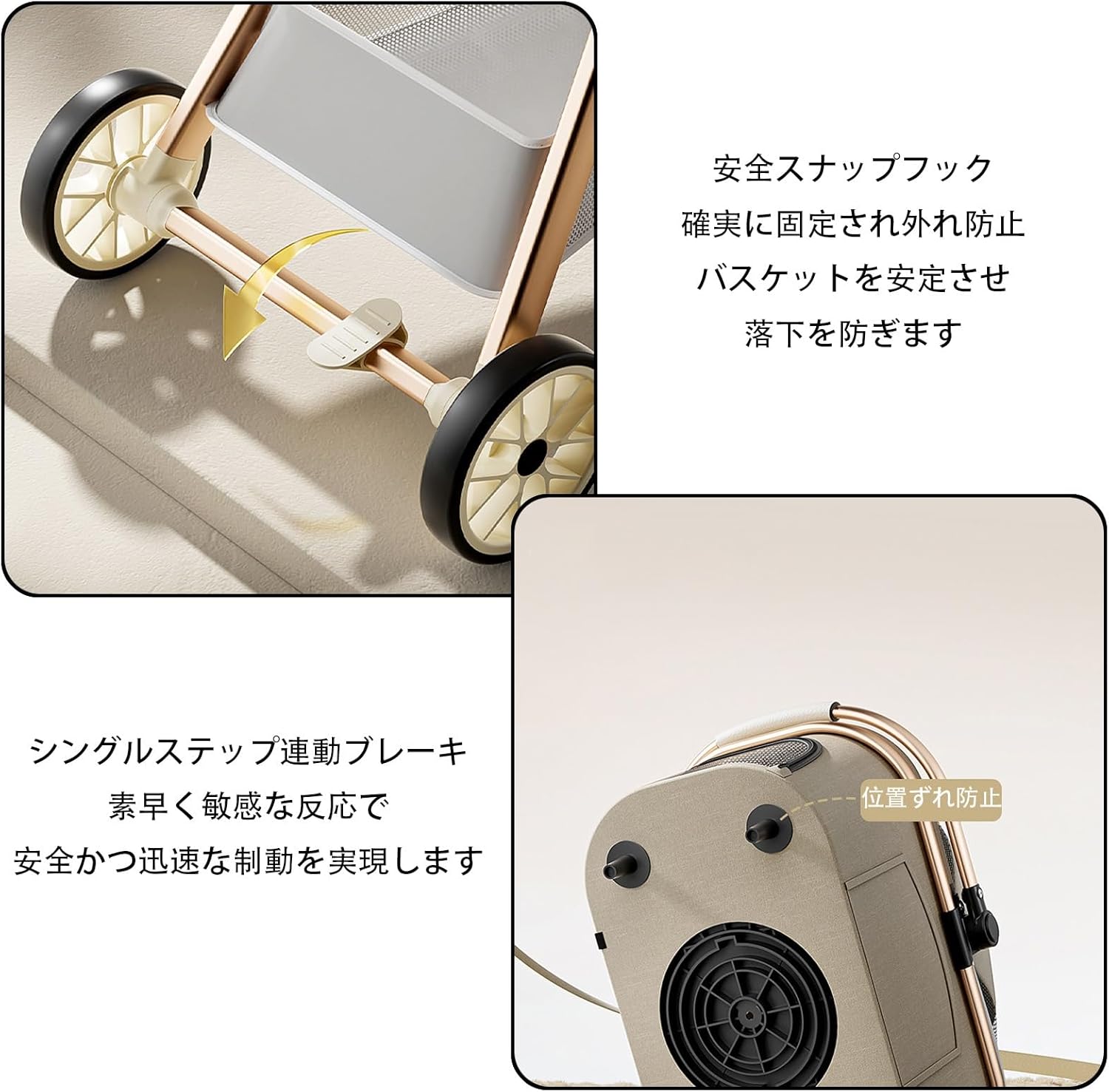 ZXZMX ペットカート キャリーカート 折りたたみ式 便利 軽量 省