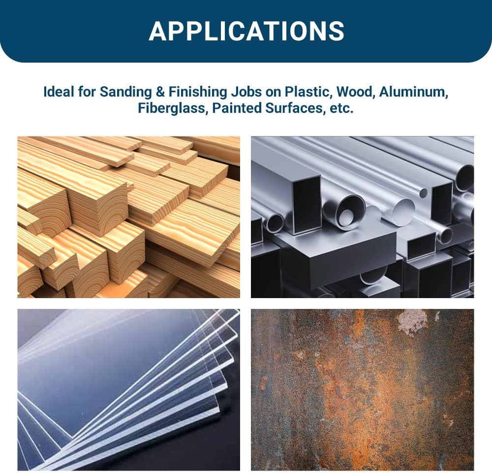 Benchmark Abrasives 8" Premium Aluminum Oxide No Hole PSA Discs, Self Adhesive Random Orbital Sander Discs for Sanding Polishing on Metal Wood Fiberglass (10 Pack) - 80 Grit