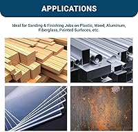 Vista 1 de Benchmark Abrasives Discos PSA de óxido de aluminio de alta calidad de 8 pulgadas, discos de lijadora orbitales aleatorios autoadhesivos para lijar