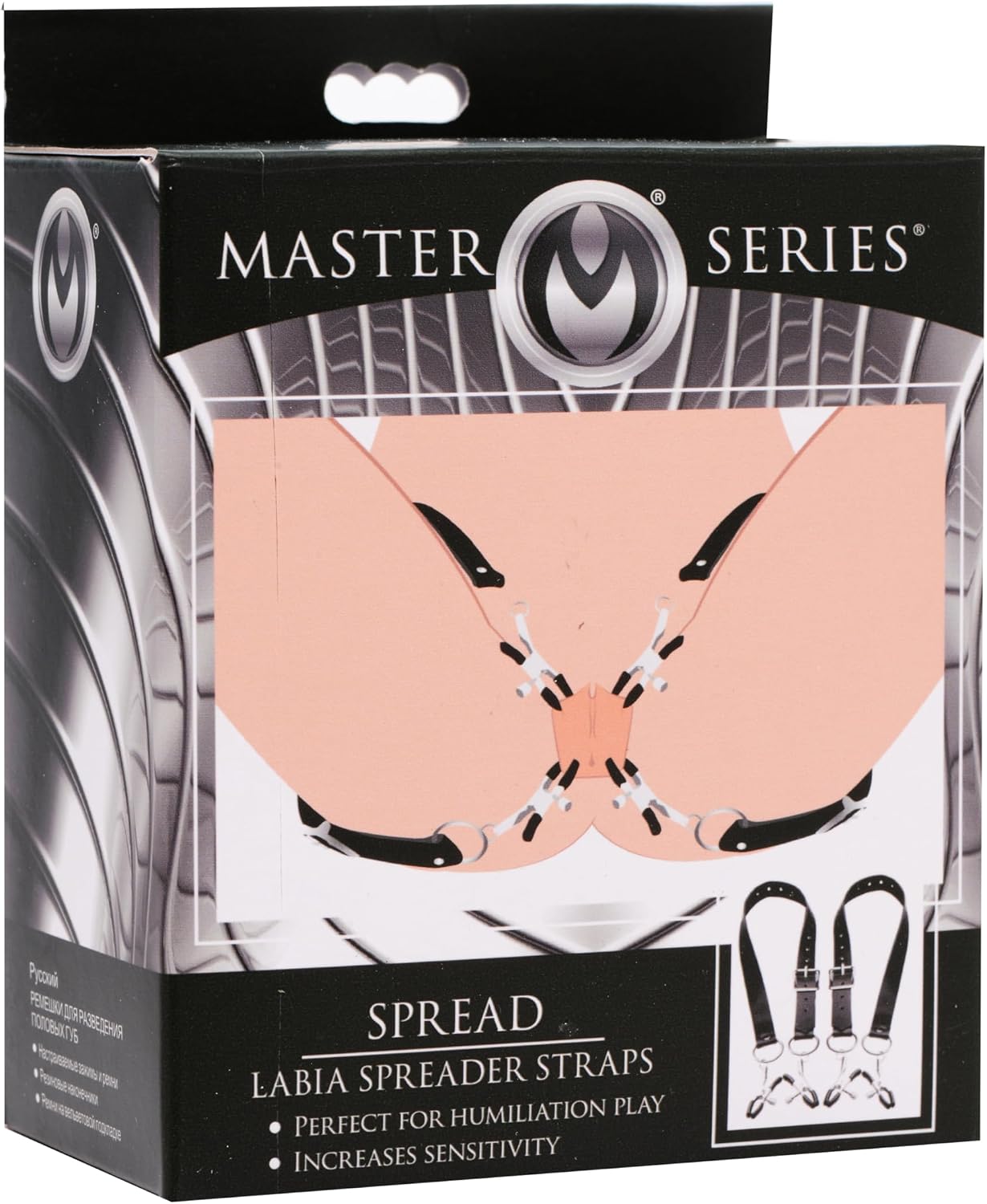 Spread Labia Spreader Straps with Clamps
