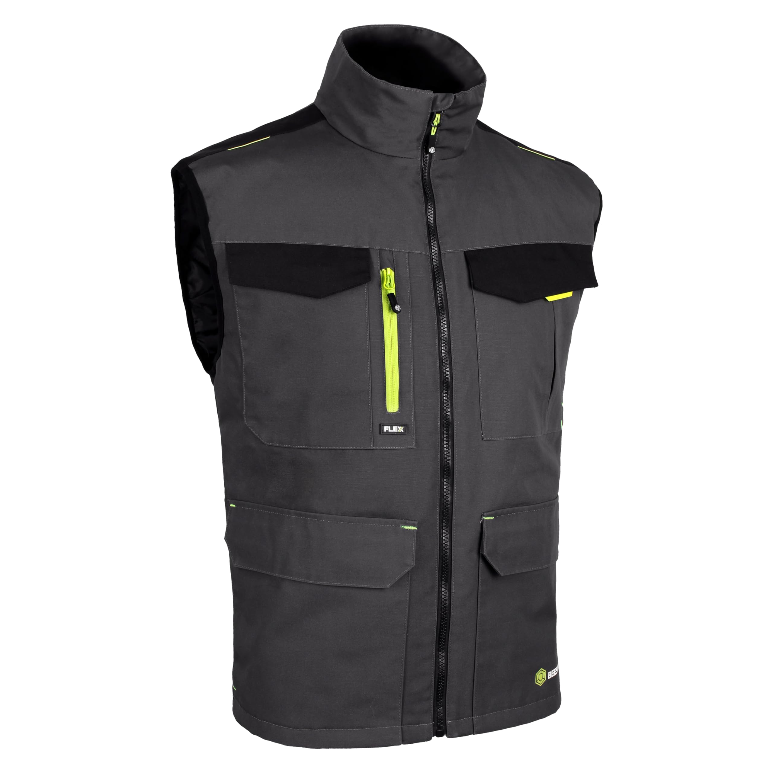 BEESWIFT FLEX WORKWEAR GILET TWO-TONE GREY / BLACK 5XL