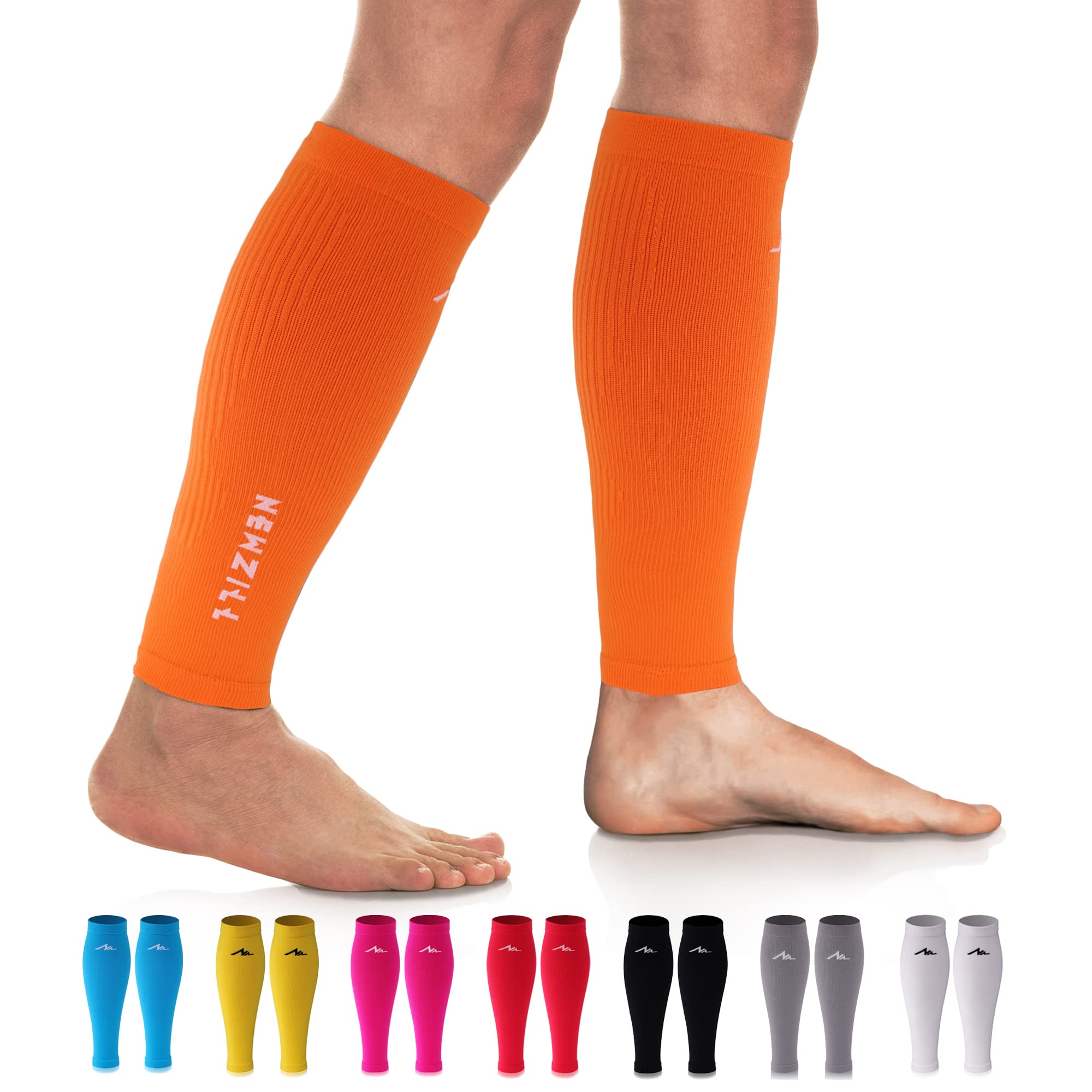 NEWZILL Compression Calf Sleeves (20-30mmHg) for Men & Women - Perfect Option to Our Compression Socks - for Running, Shin Splint, Medical, Travel, Nursing