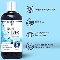 Vista 6 de Pure Nano Silver Spray - Recambio de 16 onzas Suplemento diario de apoyo inmunológico de 10 PPM Nano plata coloidal de fácil absorción