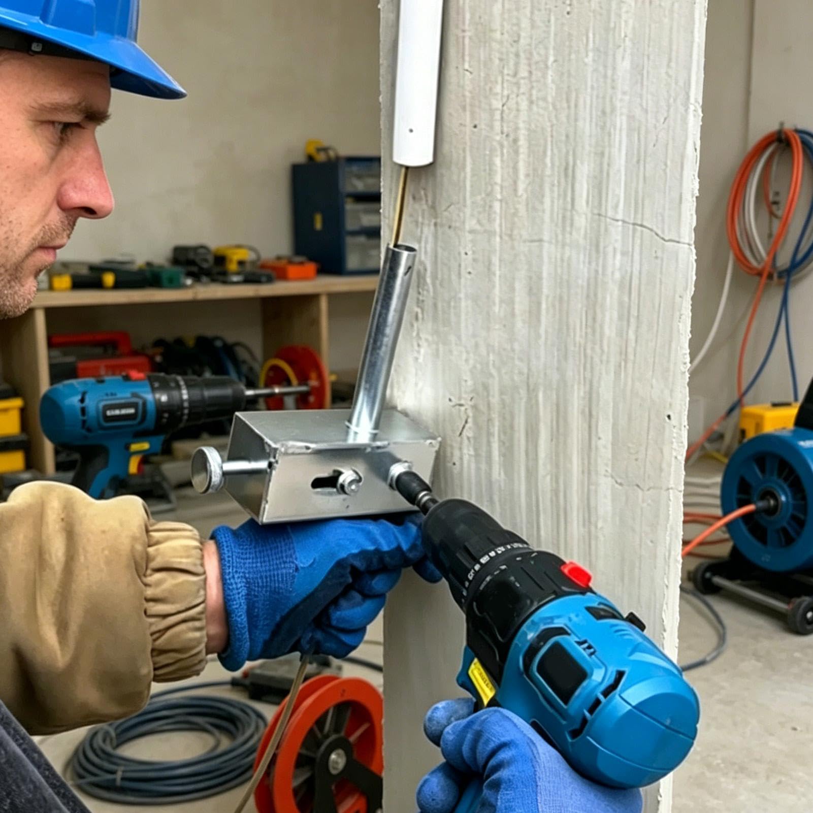 Przeciągacz do kabli z wytrzymałą taśmą sprężystą 15 m | Narzędzie do przeciągania kabli w rurach dla elektryków hydraulików techników na budowę instalacji rur i