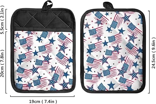 Miniatura 2 de Aztec Horse - Juego de almohadillas calientes de 2 piezas, protectores de cocina estilo Southwestern, fundas aisladas antideslizantes para ollas