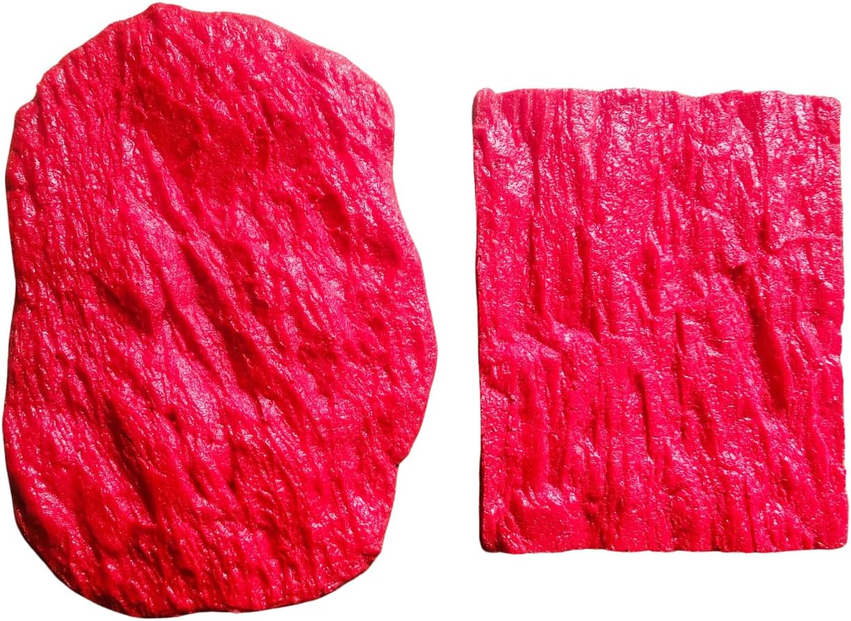 Concrete Masonry Form Stamp Set, 2 Stamps, 7.5"x5.5" & 6"x5". Use Stamps to create beautiful stone textures, for SMALLER Concrete Projects, Countertop Edge Designs, Boulder Scapes & More