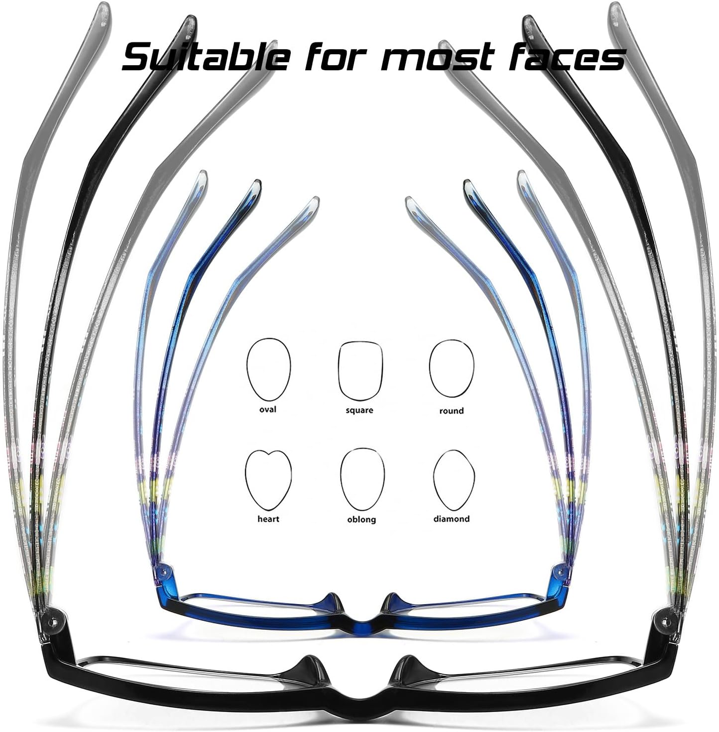 Reading Glasses for Women Blue Light Blocking Computer Readers, Flexible Eyeglasses Anti Eyestrain/Glare/UV - Image 6