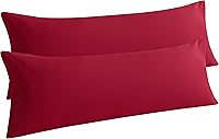 Vista 24 de NTBAY Juego de 2 fundas de almohada estándar, paquete de 2 fundas de almohada de microfibra cepillada de 20x26, suaves, resistentes a las arrugas, a