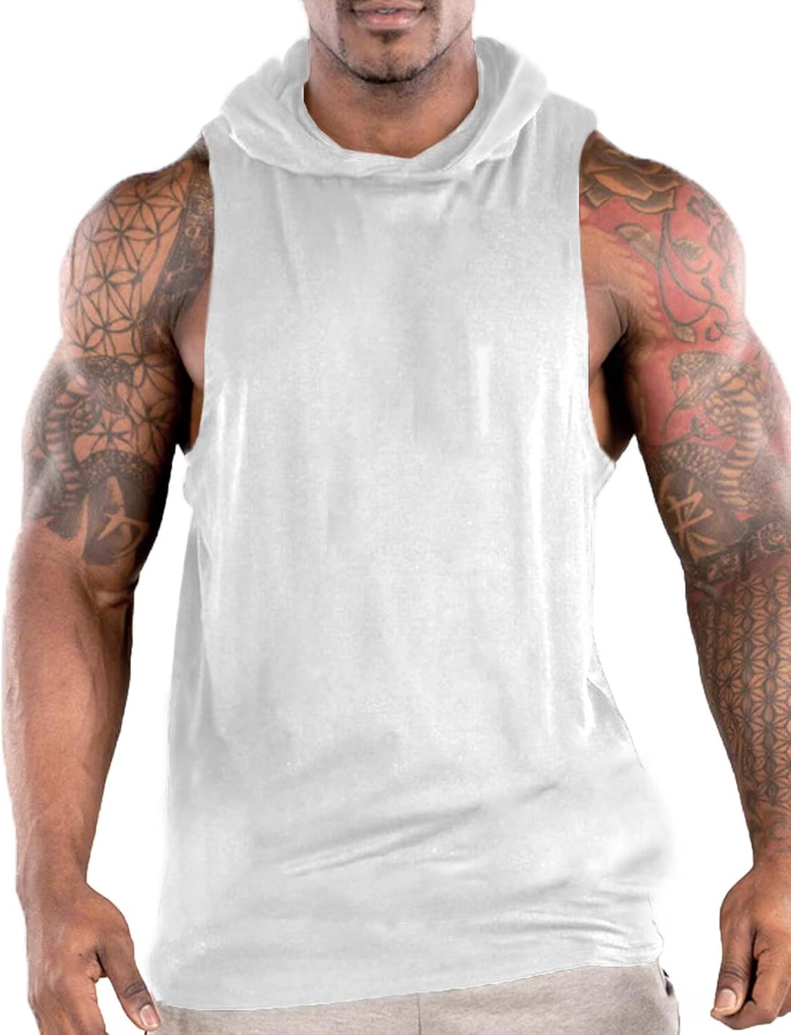 Men's Workout Hooded Tank Tops Sleeveless Gym Kuwait Ubuy