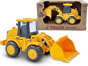 Small Children's Car, Bulldozer Toy Child, BPA Free Construction Trucks, Friction Toy for 2, 3, 4, 5 Years, Vehicles Educational Games, Gift for 2-5 Years, Boys, Girls