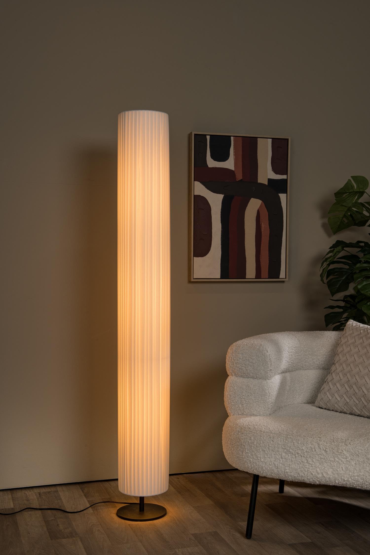 LUCIDE FOLD - Stehlampe - Ø 20 cm - 3xE27 - Weiß