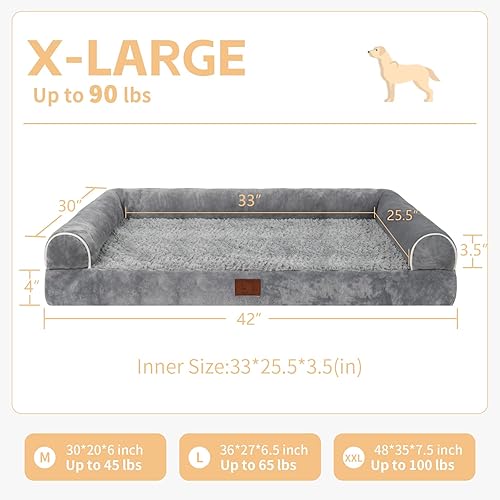 Miniatura 4 de Cama XL para perros, camas para perros extra grandes, cama extragrande con funda extraíble lavable, al aire libre
