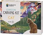 Studiostone Creative Sculpture en pierre de savon de chat DIY Trousse d'art et d'artisanat pour enfants adultes