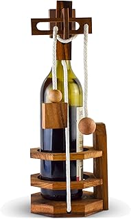 Comprar Rompecabezas de botella de vino para elefante blanco, regalo para vino o cerveza, la mejor diversión para adultos