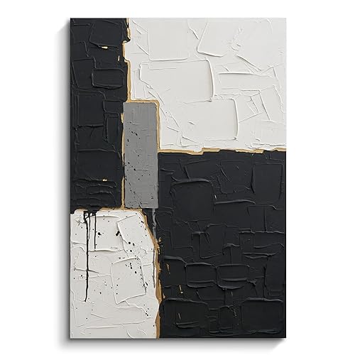 JUHOME Abstract Canvas Wall Art, 24x36 In Hand Painted Original