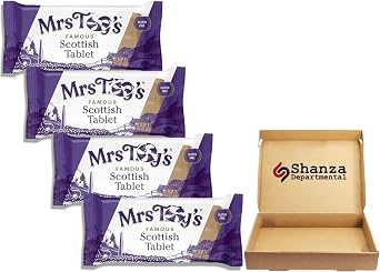 Tilly s Famous Scottish Tablet Bars   4 x 90g Multipack   Authentic Traditional Recipe   Handcrafted Gourmet Confectionery