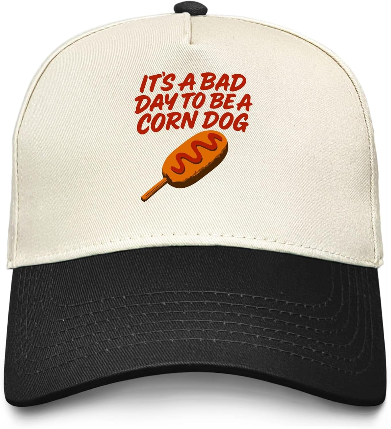 It’s A Bad Day to Be a Corn Dog Hat for Men Dad Hats Funny Gifts for Men