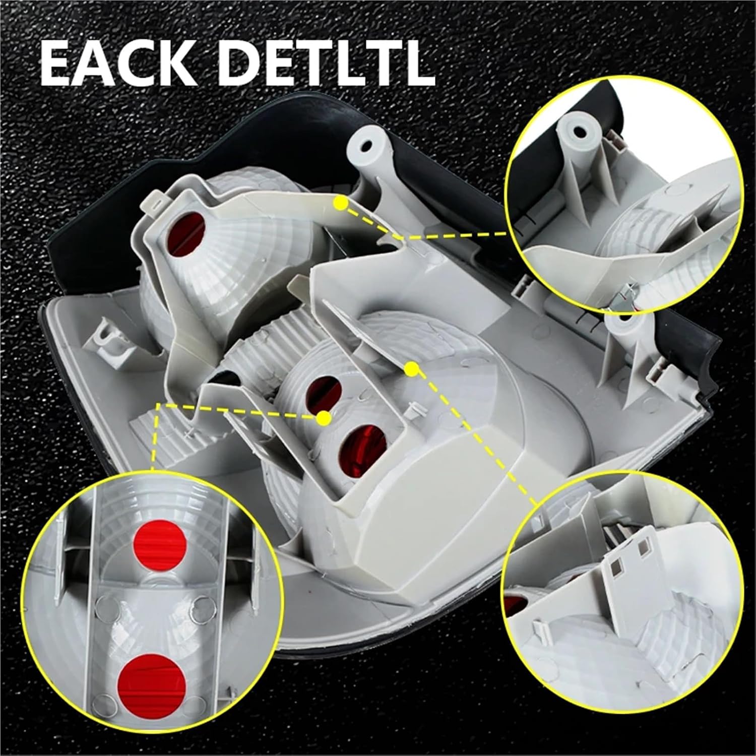 Compatible With VW For Touran 2011 2012 Car Rear Tail Light Tail Lamp Housing Cover Light Cover ShellWithout Bulbs(11-12 Right) (11-12 Left)