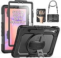 Vista 10 de SEYMAC Funda protectora resistente a prueba de golpes para Samsung Galaxy Tab A9 de 8.7 pulgadas 2023 (SM-X110/X115/X117), resistente a prueba