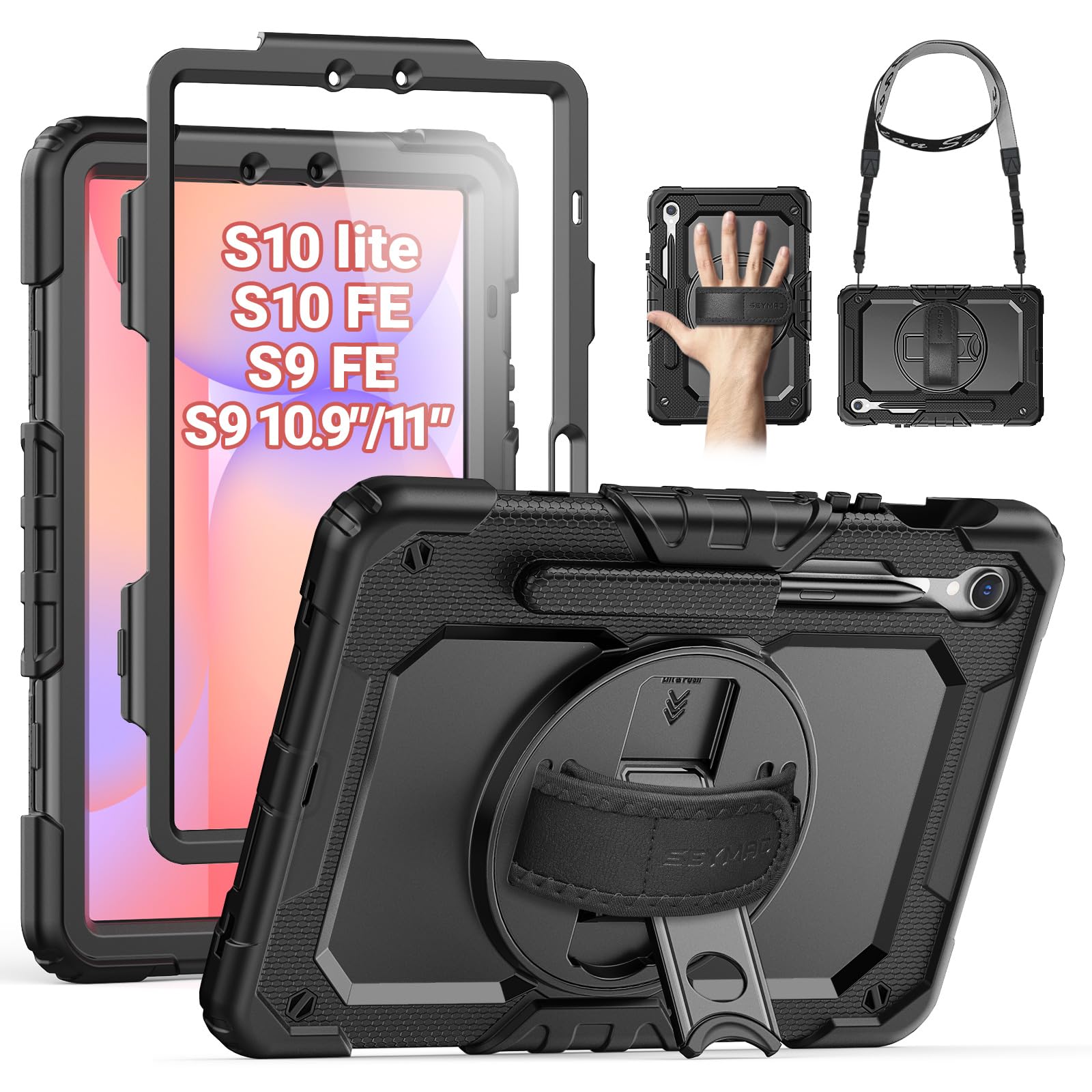 Amazon.com: SEYMAC Case for Samsung Galaxy Tab S10 Lite/ S10 FE