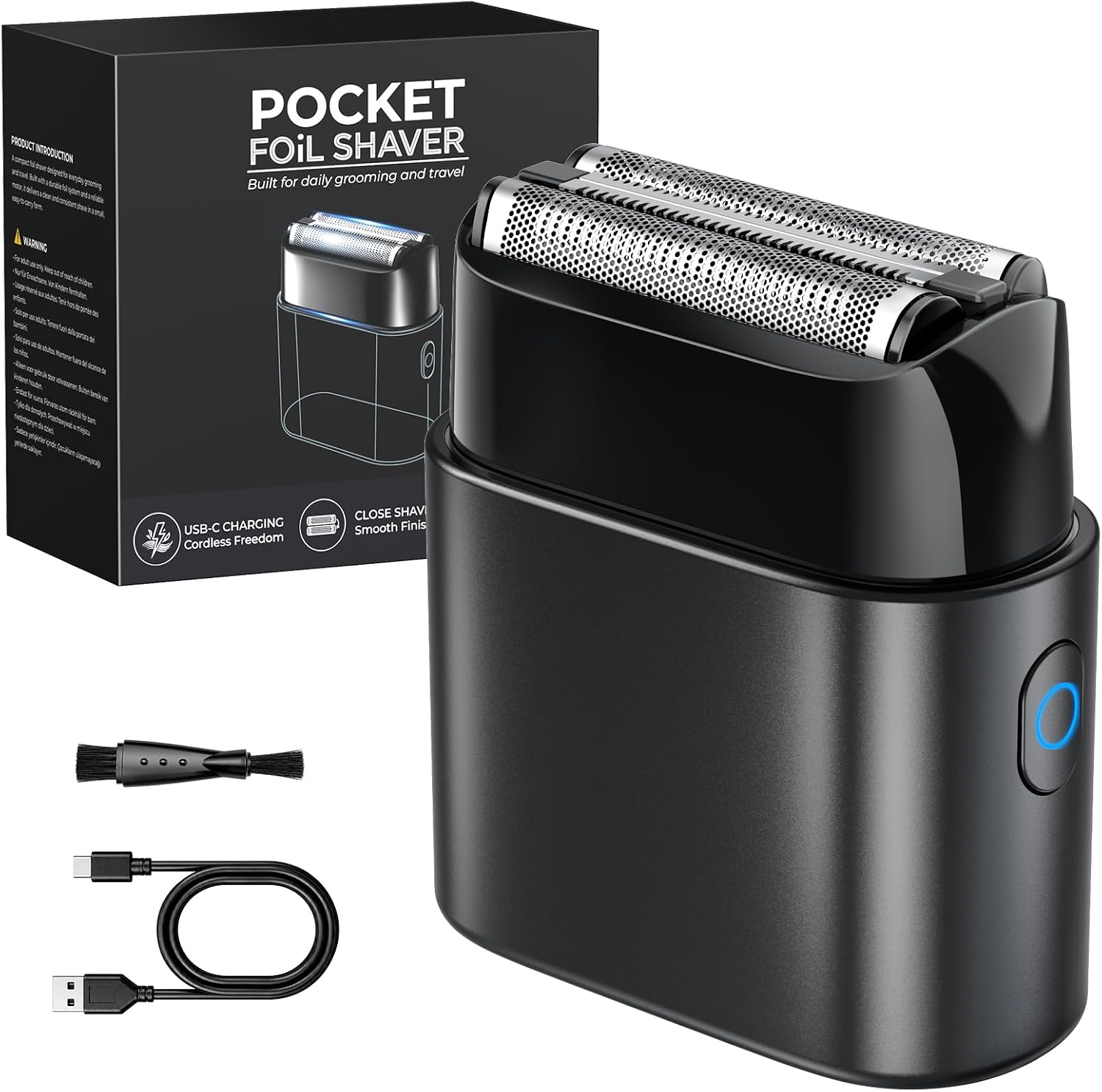 (-40%) Haokoo Elektrorasierer Herren – Mini Folienrasierer für Reisen, 90 g