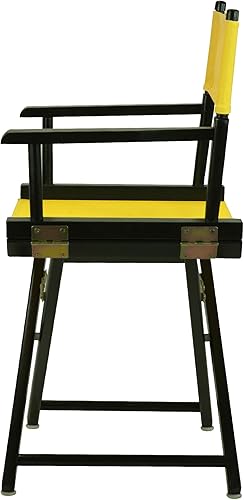 Miniatura 5 de Casual Home 200-02/021-34 - Silla de director de 18 in, marco negro, con lona color dorado, altura clásica