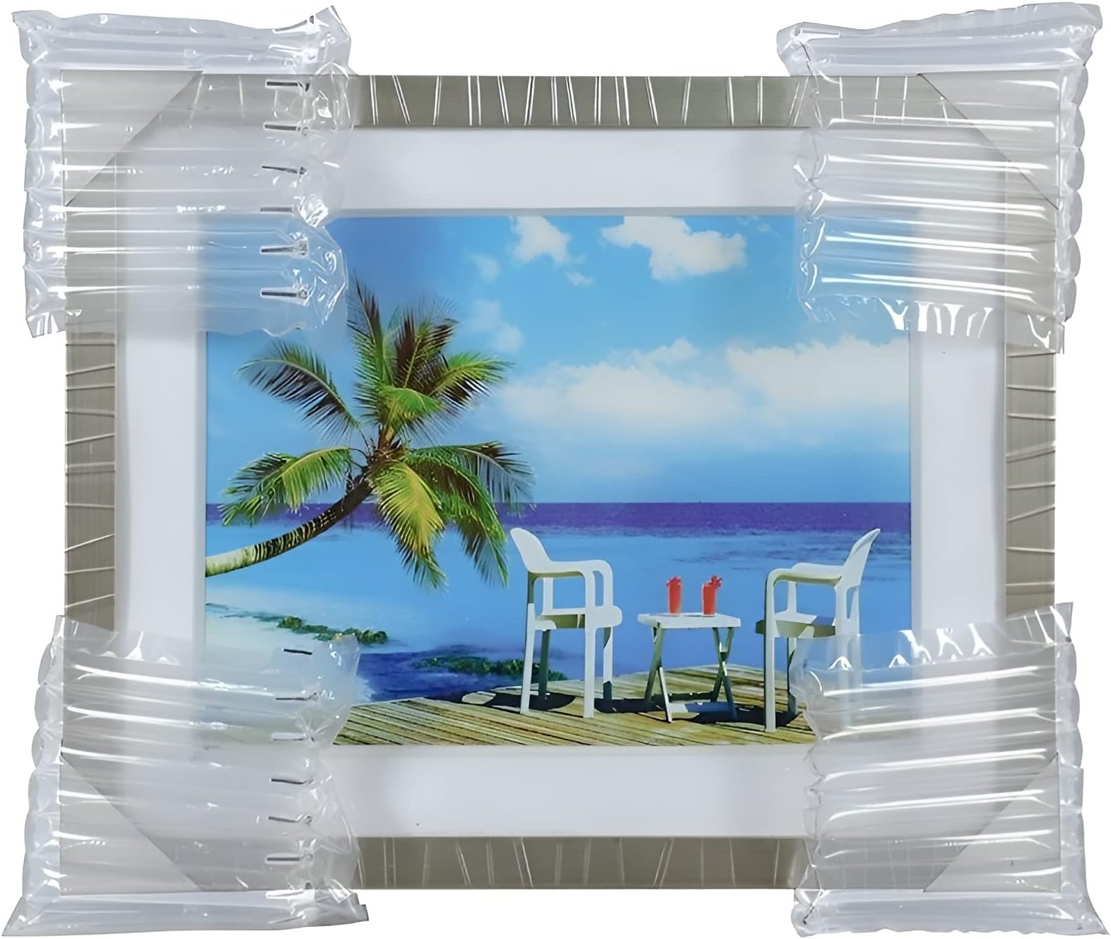 64 PACK AIR PAKPRO Inflatable Picture Frame Corner Protector For Shipping, Packing or Moving Art fits Frames 2.1 Inch With Hand Pump