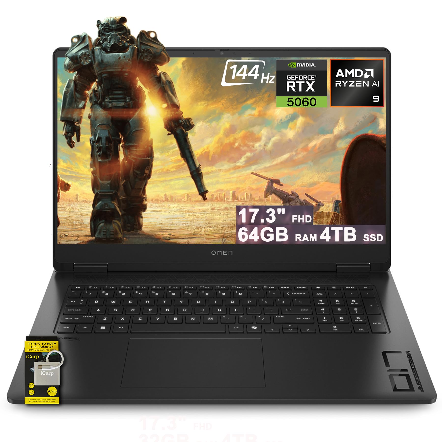Amazon.co.jp: HP Omen 17 ゲーミング AI ノートパソコン 17.3インチ