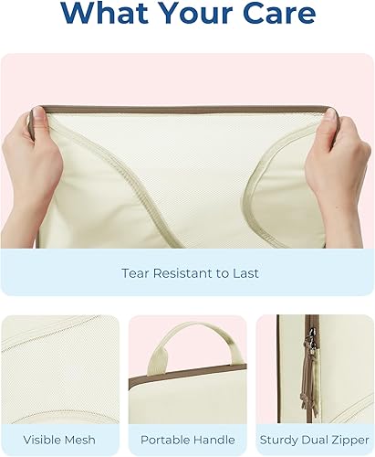 Miniatura 6 de BAGSMART Juego de 6 cubos de compresión para maletas, organizadores de maleta de compresión con bolsa de zapatos