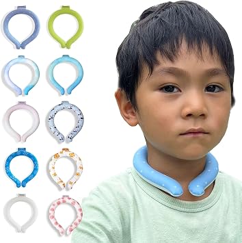 KOZATO Neck Cooler, 2024 Edition, For Kids, Cool Ring, Adult, Cool Neck, Cooling Goods, For Children, Girls, Boys, Neck Cooling, Heatstroke Prevention, Heat Prevention, Heat Protection, Cold