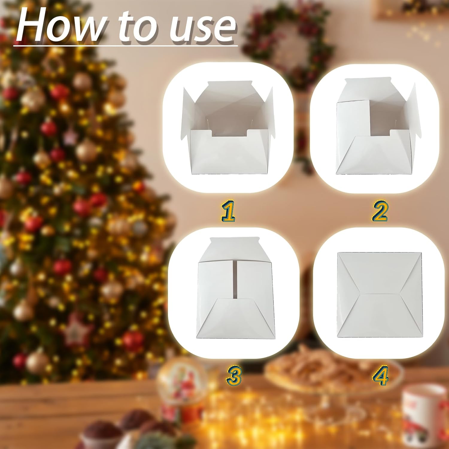 Christmas Ugly Sweater Contest Ballot Box with 50 Voting Cards for Christmas Games Ugly Sweater Party Decorations