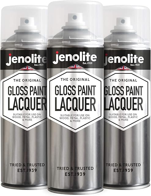 JENOLITE Gloss Lacquer | Clear | Enhances & Protects Surface and Paintwork from Corrosion & UV Damage with Non-Yellowing Gloss Sealer | 3 x 500ml