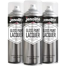 JENOLITE Clear Gloss Lacquer | Crystal Clear Finish | Enhances & Protects Surface and Paintwork from Corrosion & UV Damage with Non-Yellowing Sealer | 3 x 500ml 3x16.9fl oz