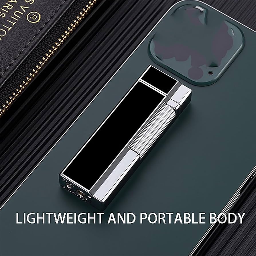 Amazon.co.jp: 斜め火ガスライター、ミニポータブルメタル