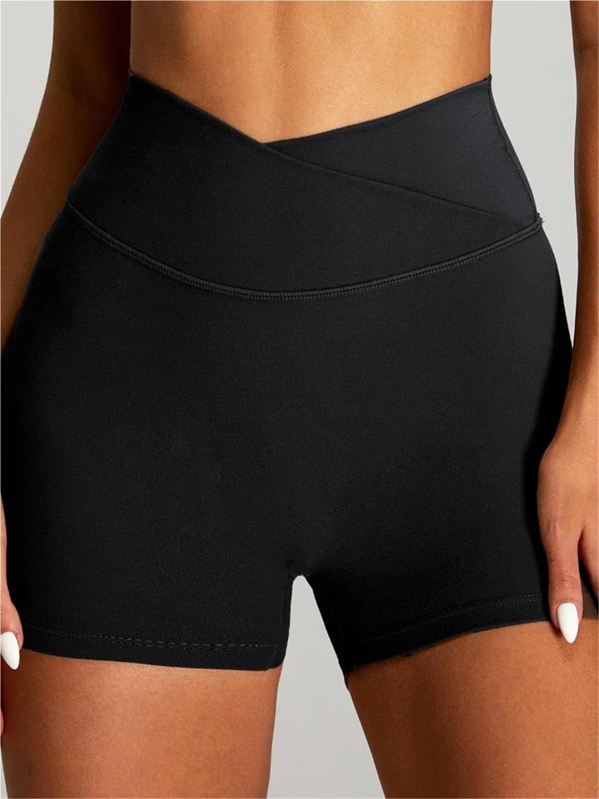 Yoga Pantalones Cortos Pantalones Cortos de Yoga Cintura Alta for Mujer, Pantalones Ajustados for Correr, Secado rápido, Deportes, Fitness, cómodos y a la Moda